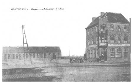 Stationsgebouw Nieuwpoort-Bad na W.O.I.